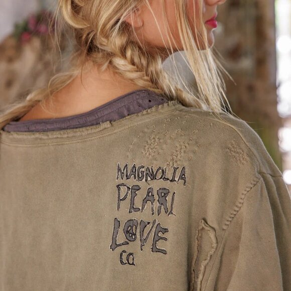 Casual Olive Green Women's Top - Picture 5 of 12